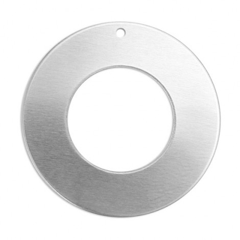 ImpressArt 1-1/4" (32mm) 16ga Premium Aluminium Washer Blanks with Hole - Pack of 2