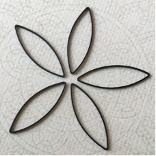 9x28mm Black Oxidised Marquise Link Connectors - Pack of 8