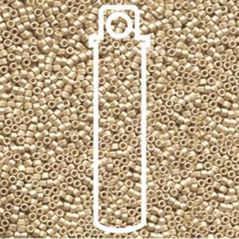 11/0 Delica Seed Beads - Galvanised Semi-Frosted Mead - 7.2gm