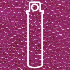 11/0 Delica Seed Beads - Fuchsia Lined Opal AB - 7.2gm