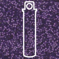 11/0 Delica Seed Beads - Dyed Purple Silk Satin - 6.8gm