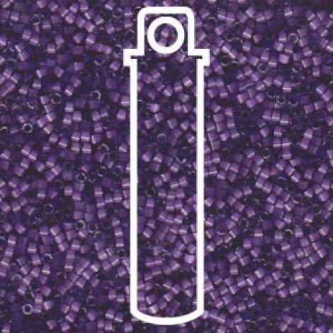 11/0 Delica Seed Beads - Dyed Purple Silk Satin - 6.8gm 11/0 Delica Seed Beads - Dyed Purple Silk Satin - 6.8gm