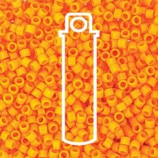 11/0 Miyuki Delica Beads - Duracoat Opaque Kumquat - 7.2gm