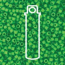 11/0 Delica Seed Beads - Duracoat Opaque Fiji Green - 7.2gm