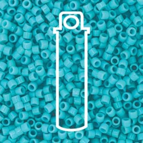 11/0 Delica Seed Beads - Duracoat Opaque Underwater Blue - 7.2gm 11/0 Delica Seed Beads - Duracoat Opaque Underwater Blue - 7.2gm