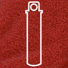 11/0 Delica Seed Beads - Matte Transparent Light Red - 7.2gm
