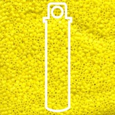 11/0 Delica Seed Beads - Matte Opaque Yellow - 7.2gm