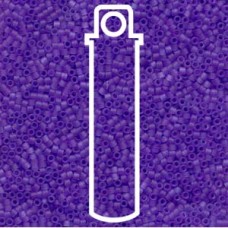 11/0 Delica Seed Beads - Dyed Matte Transp Purple - 7.2gm