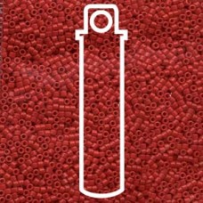 11/0 Delica Seed Beads - Opaque Bright Red  - 7.2gm