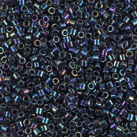 10/0 Miyuki Delica Seed Beads - Metallic Variegated Blue Iris - 7.2g