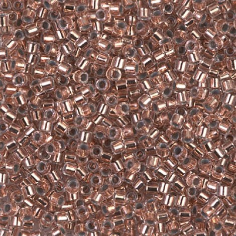 10/0 Miyuki Delica Seed Beads - Copper Lined Crystal - 7.6g