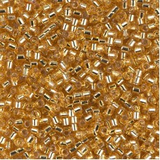 10/0 Miyuki Delica Seed Beads - Silverlined Gold - 7.6gm