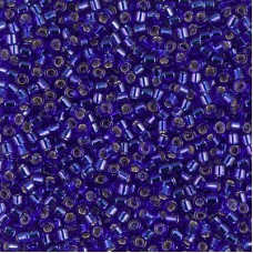 10/0 Miyuki Delica Seed Beads - Silverlined Cobalt  - 7.2gm