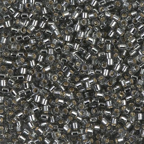 10/0 Miyuki Delica Seed Beads - Silverlined Light Grey - 7.2g