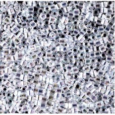 10/0 Miyuki Delica Seed Beads - Crystal AB - 7.2gm