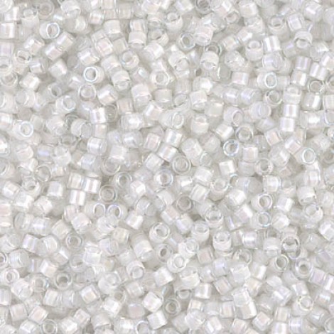 10/0 Miyuki Cut Delica Seed Beads - Silver - 7.6g