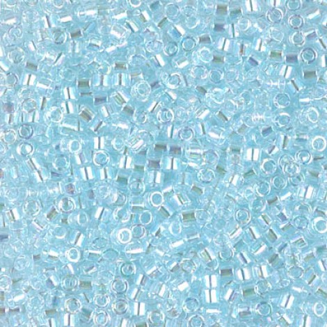 10/0 Miyuki Delica Seed Beads - Transparent Pale Aqua AB - 7.2g