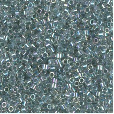 10/0 Miyuki Delica Seed Beads - Sea Foam Lined Crystal AB - 7.2g