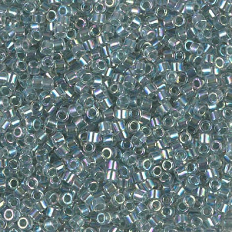 10/0 Miyuki Delica Seed Beads - Sea Foam Lined Crystal AB - 7.2g