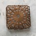 25x25mm Vintaj Natural Brass Dapped Filigree Wrap Setting - Each 25x25mm Vintaj Natural Brass Dapped Filigree Wrap Setting - Each