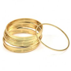 30x1mm Gold Plated Round Closed Link Rings - Pack of 4