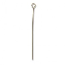 1" (25mm) 24ga Gold Filled Half Hard Eyepins - Pack of 2