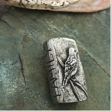 Green Girl Studios - 23x10mm Bird Nest Bead - Each