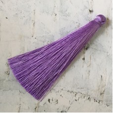 65mm Slim Silk Tassels - Lilac - Pack of 2