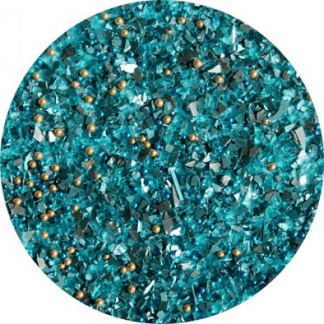 Art Institute Glass Glitter & Microbead Mix - Blue Waltz