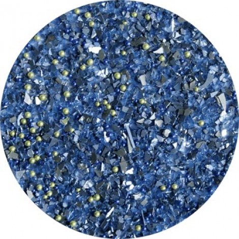 Art Institute Glass Glitter & Microbead Mix - Blue