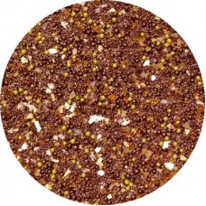 Art Institute Glass Glitter & Microbead Mix - Brown - 1/4oz Jar