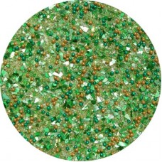 Art Institute Glass Glitter & Microbead Mix - Green - 1/4oz Jar