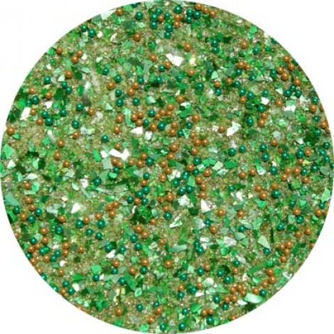 Art Institute Glass Glitter & Microbead Mix - Green