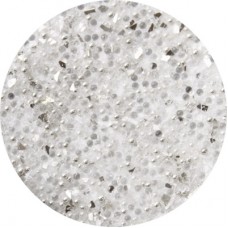 Art Institute Glass Glitter & Microbead Mix - White - 1/4oz Jar