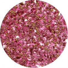 Art Institute Glass Glitter & Microbead Mix - Pink - 1/4oz