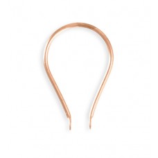 35x22mm Vintaj Copper Plated Teardrop Hoop - Each