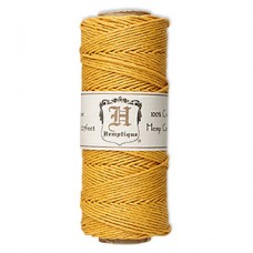 1mm 20lb Hemptique Polished Hemp Cord - Gold - 205ft (62.5m)