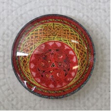 25mm Art Glass Backed Cabochons - Hippy Mix Design 7 - Each