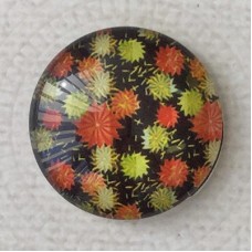 25mm Art Glass Backed Cabochons - Tokyo Mix 3 - Each