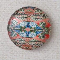25mm Art Glass Backed Cabochons - Tokyo Mix 5 - Each