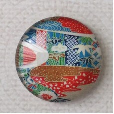 25mm Art Glass Backed Cabochons - Tokyo Mix 7 - Each