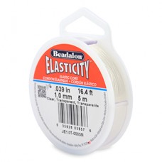 1mm Beadalon Elasticity Clear Stretch Cord - 5m