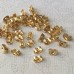 6mm Gold Plated 316L Stainless Steel Flat Pad Earposts 