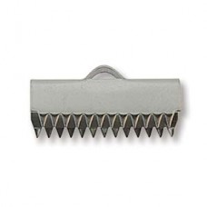 20mm Ribbon End Crimps - 304 Stainless Steel - Pack of 2 Pair