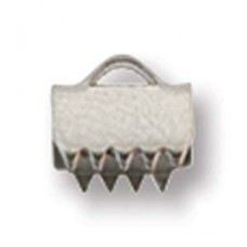 6.5mm Ribbon End Crimps - 304 Stainless Steel - Pack of 12 pair