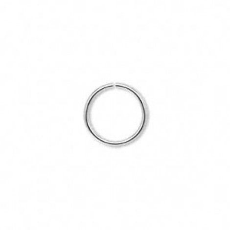 12mm (10mm ID) 18ga Silver Plated Brass Open Round Jumprings
