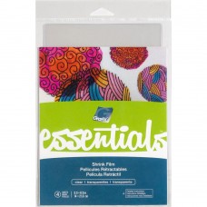 Grafix Shrink Plastic - Clear - Pack of 4 - 14x21.6cm Small Sheets