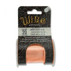 20ga Beadsmith Tarnish Resistant Copper Medium Temper Craft Wire - 15yd (13.7m)