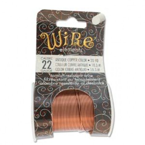 22ga Beadsmith Tarnish Resistant Antique Copper Craft Wire