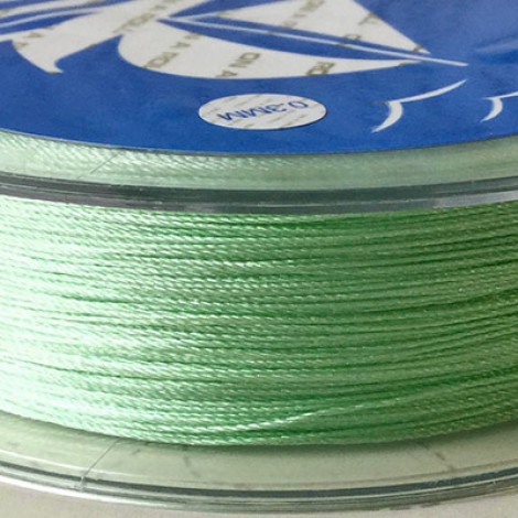 .3mm Polyester Imitation Silk Beading or Tassel Thread - Chartreuse - 25m spool